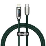 Baseus CATLSK-06 20W USB-C / Type-C to 8 Pin Display Fast Charging Data Cable, Cable Length: 1m(Dark Green)