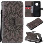 For Nokia X20 / X10 Sun Embossing Pattern Horizontal Flip Leather Case with Card Slot & Holder & Wallet & Lanyard(Grey)