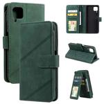 For Huawei P40 Lite Skin Feel Business Horizontal Flip PU Leather Case with Holder & Multi-Card Slots & Wallet & Lanyard & Photo Frame(Green)