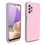 For Samsung Galaxy A32 5G Dual-color 360 Degrees Full Coverage Protective PC + TPU Shockproof Case(Pink)