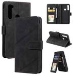 For Xiaomi Redmi Note 8 Skin Feel Business Horizontal Flip PU Leather Case with Holder & Multi-Card Slots & Wallet & Lanyard & Photo Frame(Black)