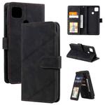 For Xiaomi Redmi 9C Skin Feel Business Horizontal Flip PU Leather Case with Holder & Multi-Card Slots & Wallet & Lanyard & Photo Frame(Black)
