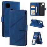 For Xiaomi Redmi 9C Skin Feel Business Horizontal Flip PU Leather Case with Holder & Multi-Card Slots & Wallet & Lanyard & Photo Frame(Blue)