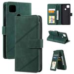 For Xiaomi Redmi 9C Skin Feel Business Horizontal Flip PU Leather Case with Holder & Multi-Card Slots & Wallet & Lanyard & Photo Frame(Green)