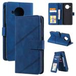 For Xiaomi Mi 10T Lite 5G Skin Feel Business Horizontal Flip PU Leather Case with Holder & Multi-Card Slots & Wallet & Lanyard & Photo Frame(Blue)