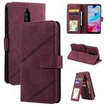 For Xiaomi Redmi 8 Skin Feel Business Horizontal Flip PU Leather Case with Holder & Multi-Card Slots & Wallet & Lanyard & Photo Frame(Red)