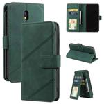 For Xiaomi Redmi 8A Skin Feel Business Horizontal Flip PU Leather Case with Holder & Multi-Card Slots & Wallet & Lanyard & Photo Frame(Green)