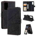 For Xiaomi Mi 10T 5G Skin Feel Business Horizontal Flip PU Leather Case with Holder & Multi-Card Slots & Wallet & Lanyard & Photo Frame(Black)