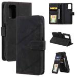 For Xiaomi Redmi Note 9 4G / Poco M3 Skin Feel Business Horizontal Flip PU Leather Case with Holder & Multi-Card Slots & Wallet & Lanyard & Photo Frame(Black)