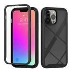 For iPhone 13 Pro Max Starry Sky Solid Color Series Shockproof PC + TPU Protective Case (Black)