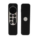 Silicone Protective Case Cover For Apple TV 4K 4th 2021 Siri Remote Controller(Black)