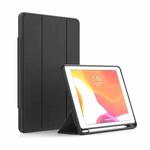 Mutural ZHIYA Series PC + TPU Horizontal Flip Leather Case with Holder & Pen Slot & Sleep / Wake-up Function For iPad Air 2022 / 2020 10.9(Black)