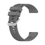 For Garmin Forerunner 158 / 55 Twill Silicone Watch Band(Dark Grey)