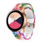 For Samsung Galaxy Watch 42mm Silicone Printing Watch Band(Colorful Glaze)