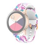 For Samsung Galaxy Watch 46mm Silicone Printing Watch Band(Colorful Butterfly)