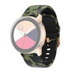 For Samsung Galaxy Watch 46mm Silicone Printing Watch Band(Army Green Camouflage)