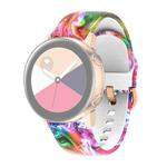 For Samsung Galaxy Watch 46mm Silicone Printing Watch Band(Colorful Glaze)