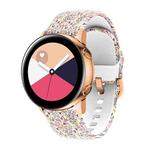 For Samsung Galaxy Watch 46mm Silicone Printing Watch Band(Fireworks in Full Bloom)