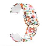 For Xiaomi Haylou LS01 Silicone Printing Watch Band(Bird Flower)