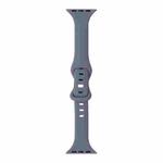 Slimming 8-buckle Silicone Watch Band For Apple Watch Series 9&8&7 41mm / SE 3&SE 2&6&SE&5&4 40mm / 3&2&1 38mm(Lavender)