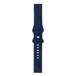 For Samsung Galaxy Watch 3 45mm 8-buckle Silicone Watch Band(Midnight Blue)