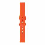 For Samsung Galaxy Watch 42mm 8-buckle Silicone Watch Band(Orange)