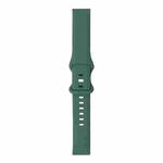 For Samsung Galaxy Watch 42mm 8-buckle Silicone Watch Band(Pine Needle Green)