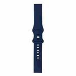 For Samsung Galaxy Watch 42mm 8-buckle Silicone Watch Band(Midnight Blue)