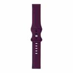 For Samsung Galaxy Watch 46mm 8-buckle Silicone Watch Band(Dark Purple)