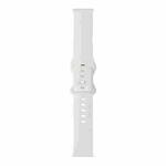 For Samsung Galaxy Watch 46mm 8-buckle Silicone Watch Band(White)