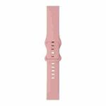 For Samsung Galaxy Watch Active / Active 2 40mm / Active 2 44mm 8-buckle Silicone Watch Band(Pink Sand)