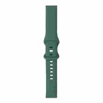 For Samsung Galaxy Watch Active / Active 2 40mm / Active 2 44mm 8-buckle Silicone Watch Band(Pine Needle Green)