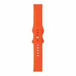 For Huawei Watch GT 2 42mm 8-buckle Silicone Watch Band(Orange)