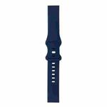 For Huawei Watch GT 2 42mm 8-buckle Silicone Watch Band(Midnight Blue)