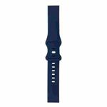 For Huawei Watch GT 2 46mm 8-buckle Silicone Watch Band(Midnight Blue)