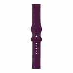 For Amazfit GTR 2 8-buckle Silicone Watch Band(Dark Purple)