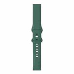 For Garmin Vivoactive 3 8-buckle Silicone Watch Band(Pine Needle Green)