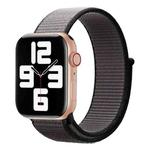 For Apple Watch Series 7 45mm / 6 & SE & 5 & 4 44mm / 3 & 2 & 1 42mm Color Matching Nylon Watch Band(Black + Grey)