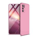 For OPPO Reno6 5G GKK Three Stage Splicing Full Coverage PC Case(Rose Gold)