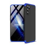 For OPPO Reno6 Pro 5G GKK Three Stage Splicing Full Coverage PC Case(Black Blue)