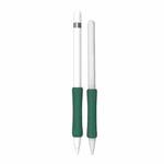 Stylus Touch Pen Silicone Protective Cover For Apple Pencil 1 / 2(Dark Night Green)