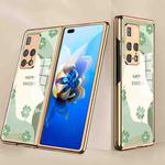 For Huawei Mate X2 GKK Electroplating Painted Glass Protective Case(Happy Ending 03)