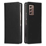 For Samsung Galaxy Z Fold2 5G Small Lychee Texture Horizontal Flip Leather Case with Holder & Card Slot(Black)