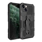 For iPhone 13 Machine Armor Warrior Shockproof PC + TPU Protective Case(Black)