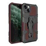 For iPhone 13 Machine Armor Warrior Shockproof PC + TPU Protective Case(Brown)