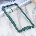 For Samsung Galaxy A72 5G Acrylic + Color TPU Shockproof Case(Dark Green)