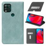 For Motorola Moto G Stylus 5G Cloth Texture Retro Horizontal Flip PU Leather Shockproof Case with Holder & Card Slot(Blue)