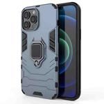 For iPhone 13 Pro Max Shockproof PC + TPU Protective Case with Magnetic Ring Holder (Navy Blue)