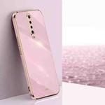 For Xiaomi Redmi K30 XINLI Straight 6D Plating Gold Edge TPU Shockproof Case(Cherry Purple)