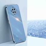 For Xiaomi Redmi K30 Pro XINLI Straight 6D Plating Gold Edge TPU Shockproof Case(Celestial Blue)